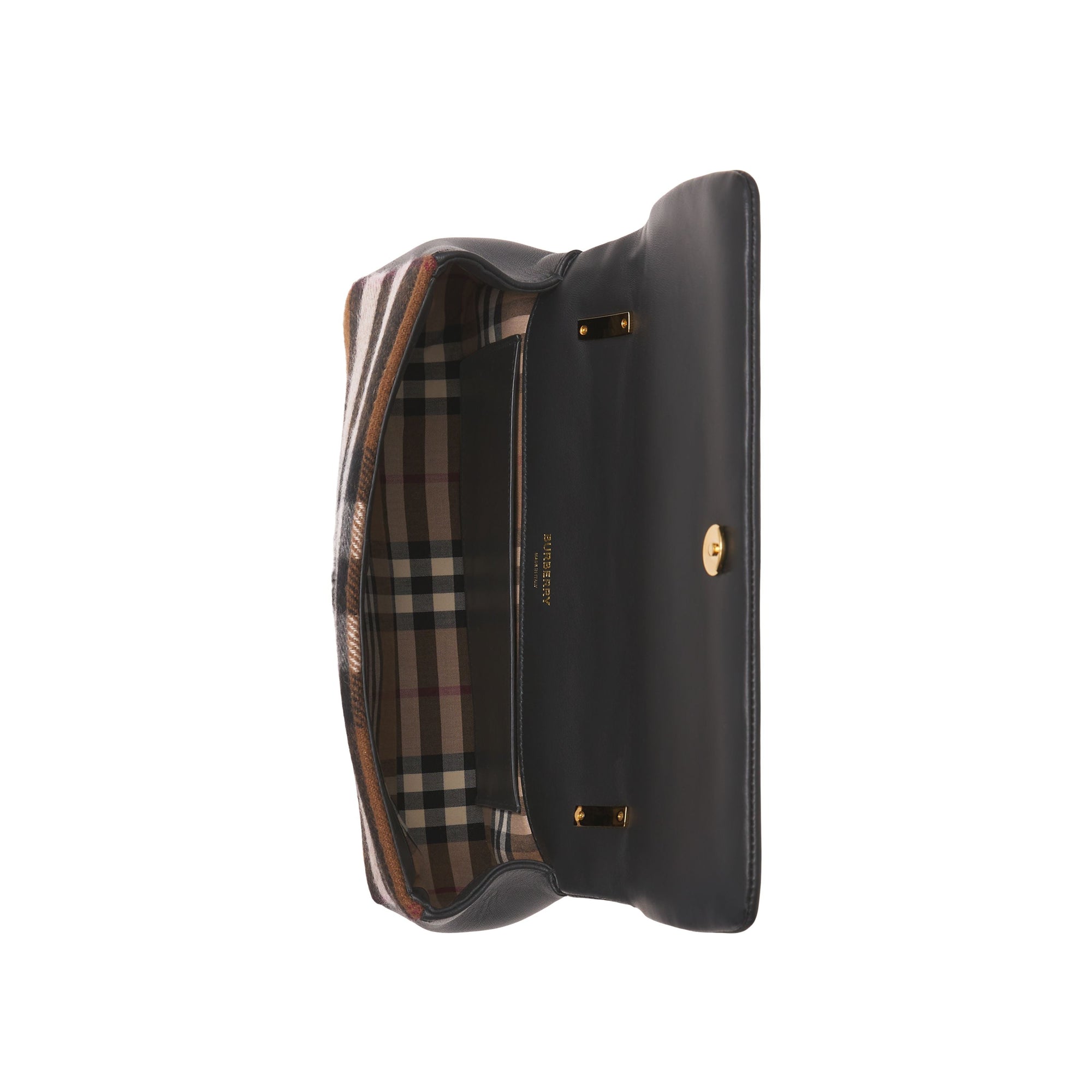 BLACK Petit sac Lola matelassé en cachemire check