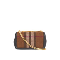 BLACK Petit sac Lola matelassé en cachemire check