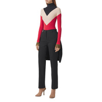 WARM CREAM IP PTT Body en jersey stretch à imprimé géométrique