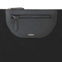 BLACK Pochette foulard Olympia en cuir avec franges