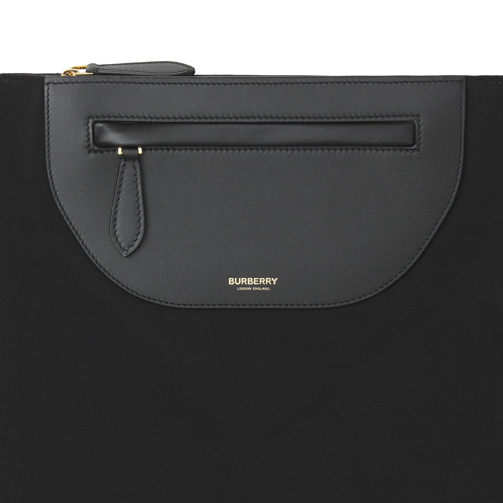 BLACK Pochette foulard Olympia en cuir avec franges