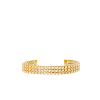 LIGHT GOLD Bracelet manchette à maillons plaqué or
