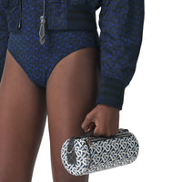 COBALT/WHITE Sac The Barrel en toile écologique Monogram