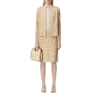 HONEY Cardigan en coton et cachemire mélangés à imprimé daim