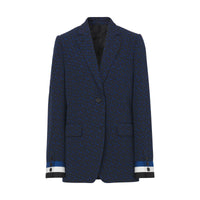 DEEP ROYAL BLUE PAT Veste tailleur en laine mélangée Monogram