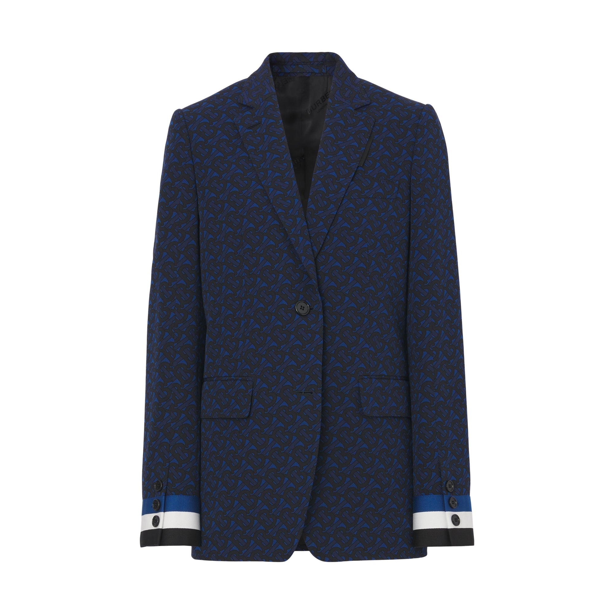 DEEP ROYAL BLUE PAT Veste tailleur en laine mélangée Monogram