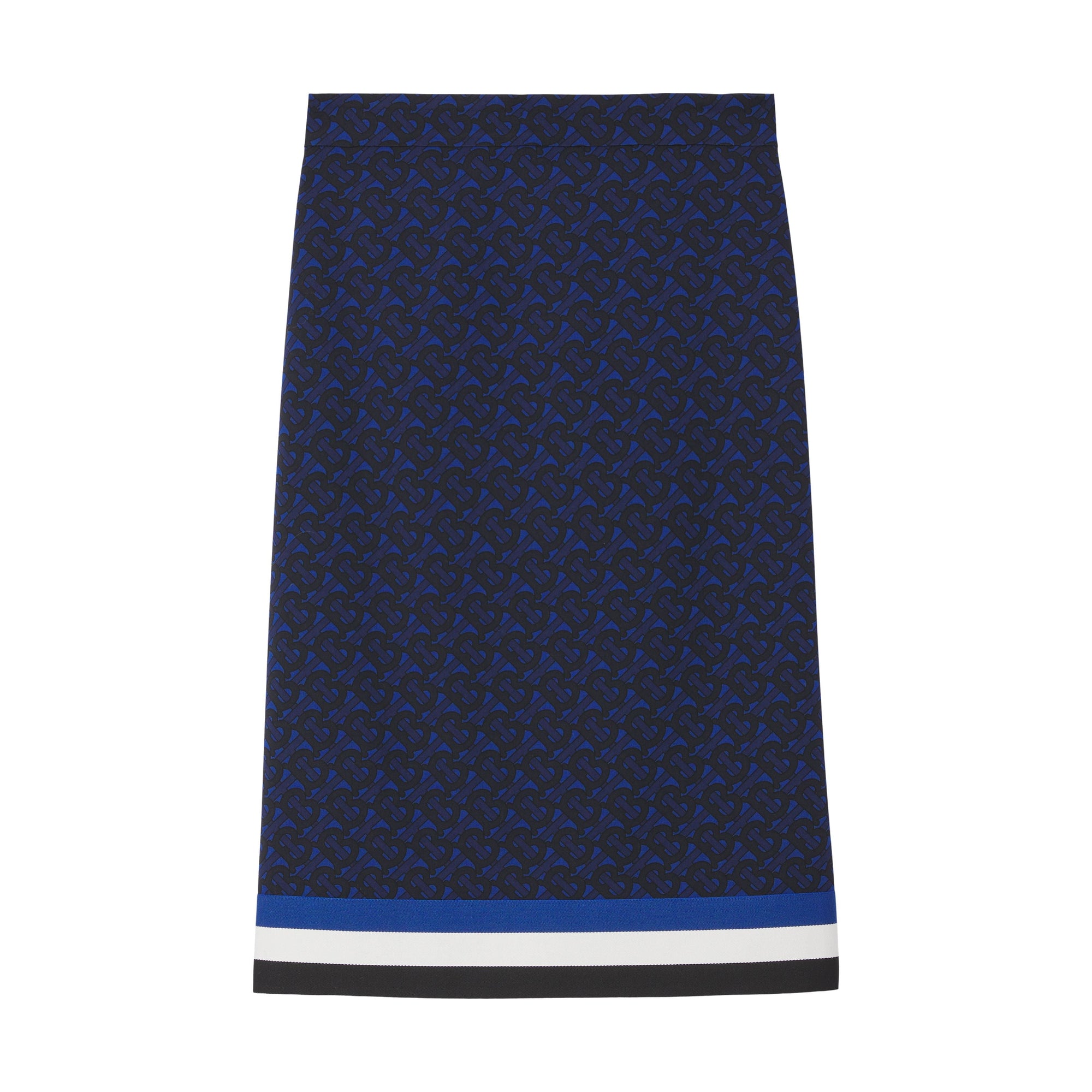DEEP ROYAL BLUE PAT Jupe en laine mélangée Monogram