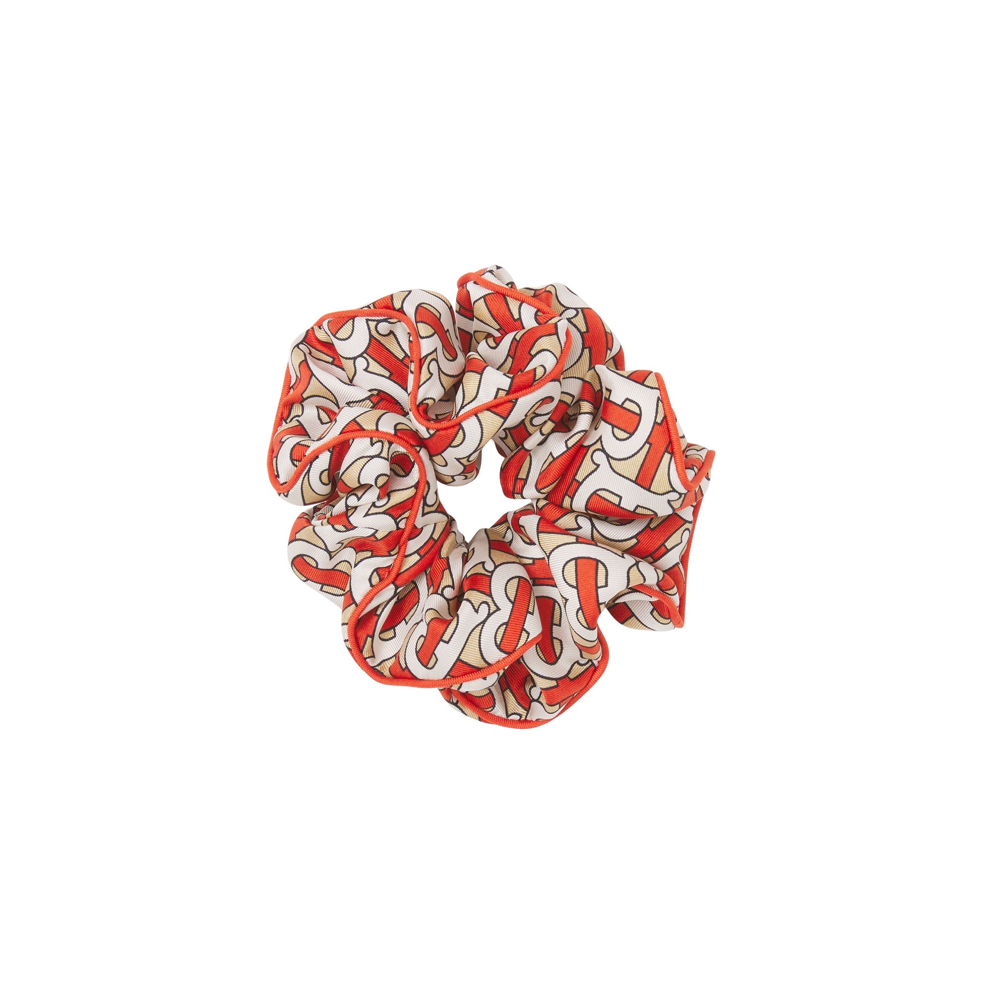 VERMILLION Chouchou en sergé de soie Monogram