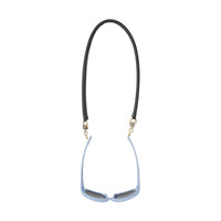 BLACK Cordon à lunettes en cuir avec détail métallique