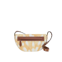 BEIGE Petit sac Olympia en poil de veau à imprimé daim