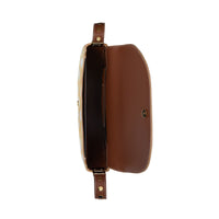 BEIGE Petit sac Olympia en poil de veau à imprimé daim