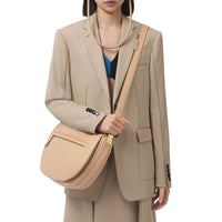 COOL BEIGE Sac Olympia extra-large en cuir d'agneau plongé