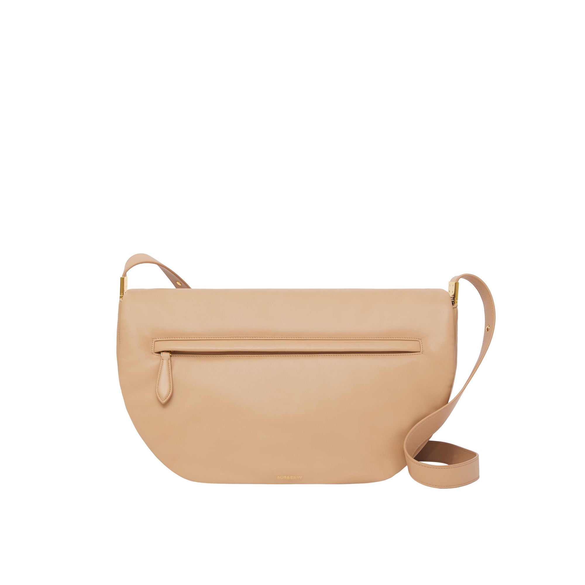 COOL BEIGE Sac Olympia extra-large en cuir d'agneau plongé