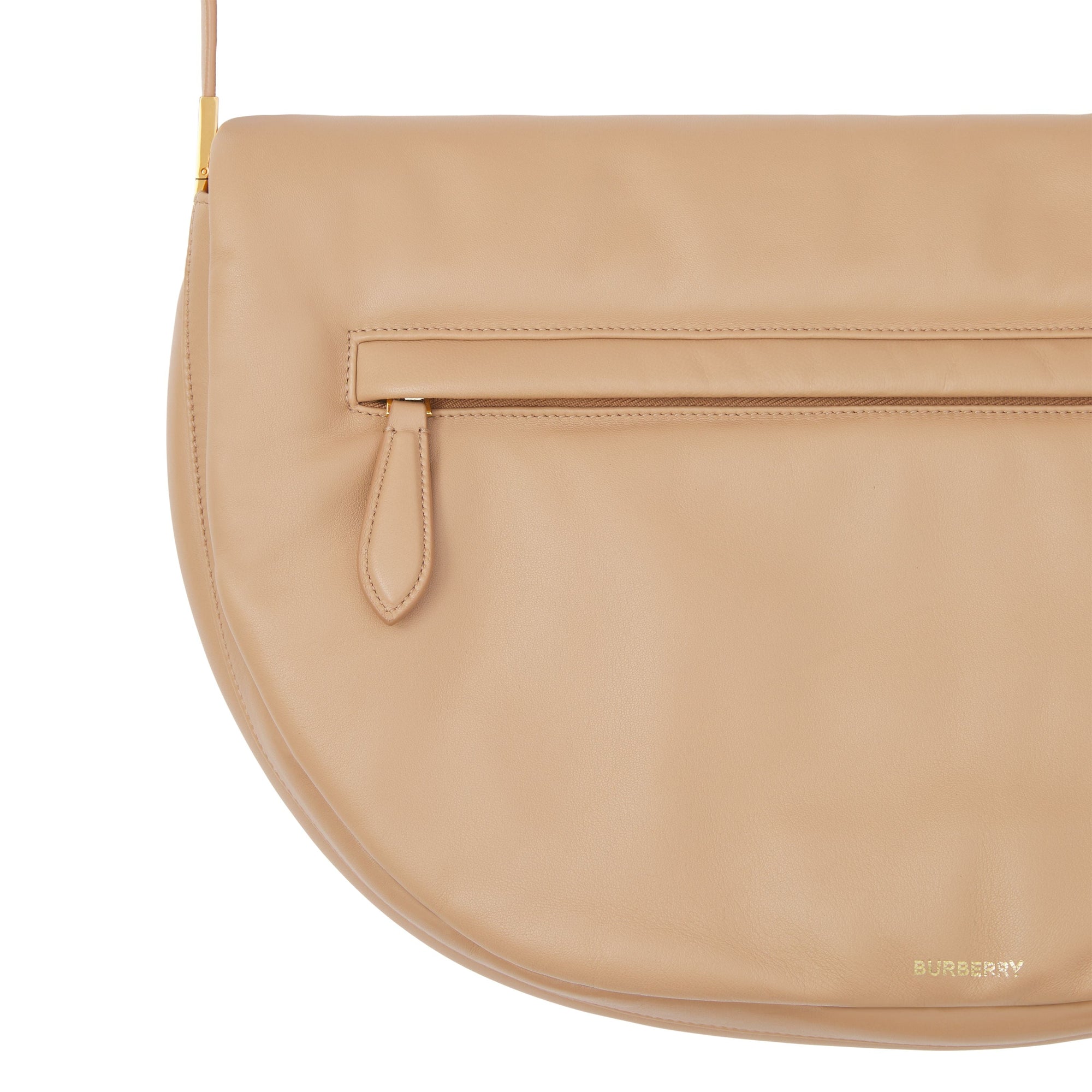COOL BEIGE Sac Olympia extra-large en cuir d'agneau plongé
