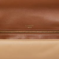 COOL BEIGE Sac Olympia extra-large en cuir d'agneau plongé