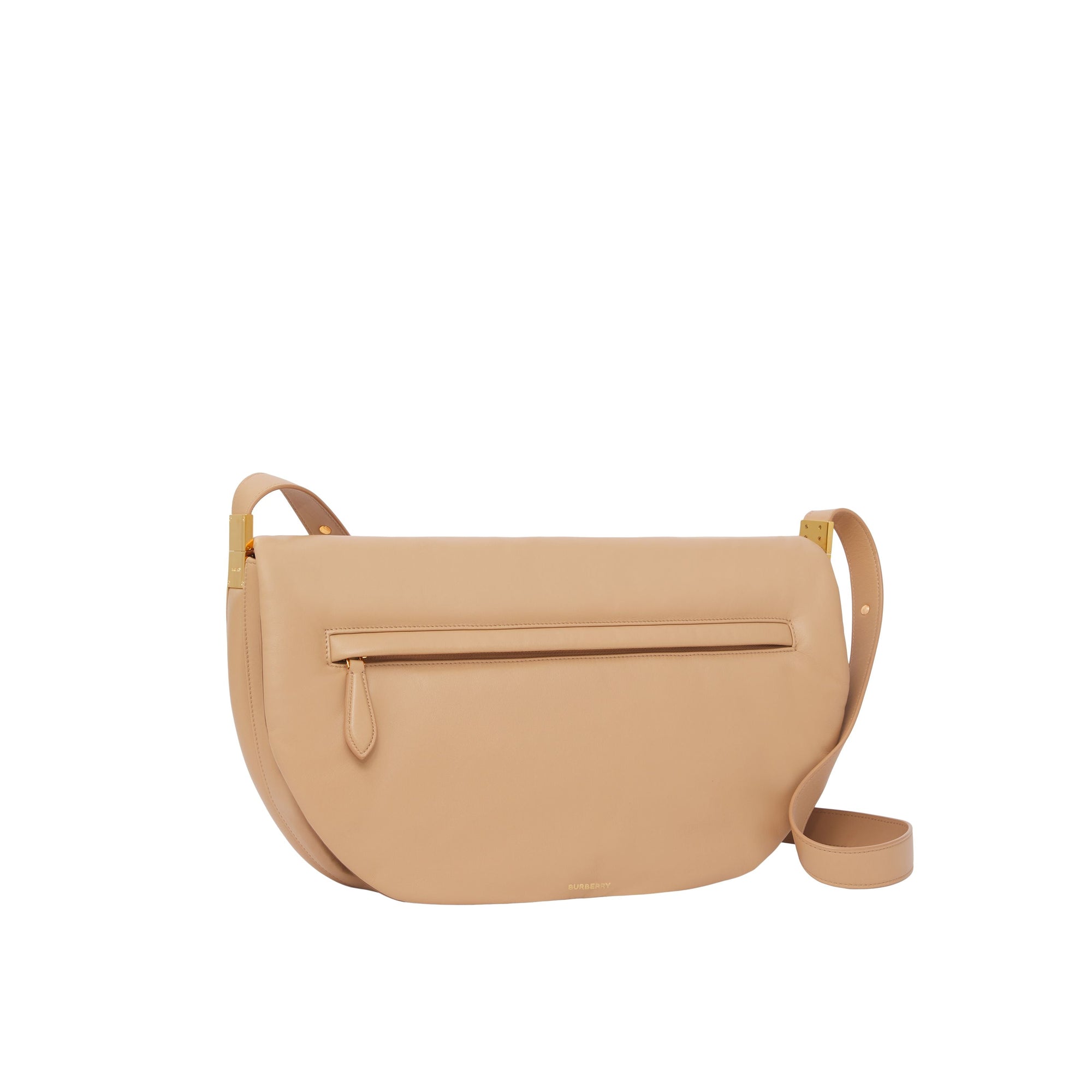 COOL BEIGE Sac Olympia extra-large en cuir d'agneau plongé