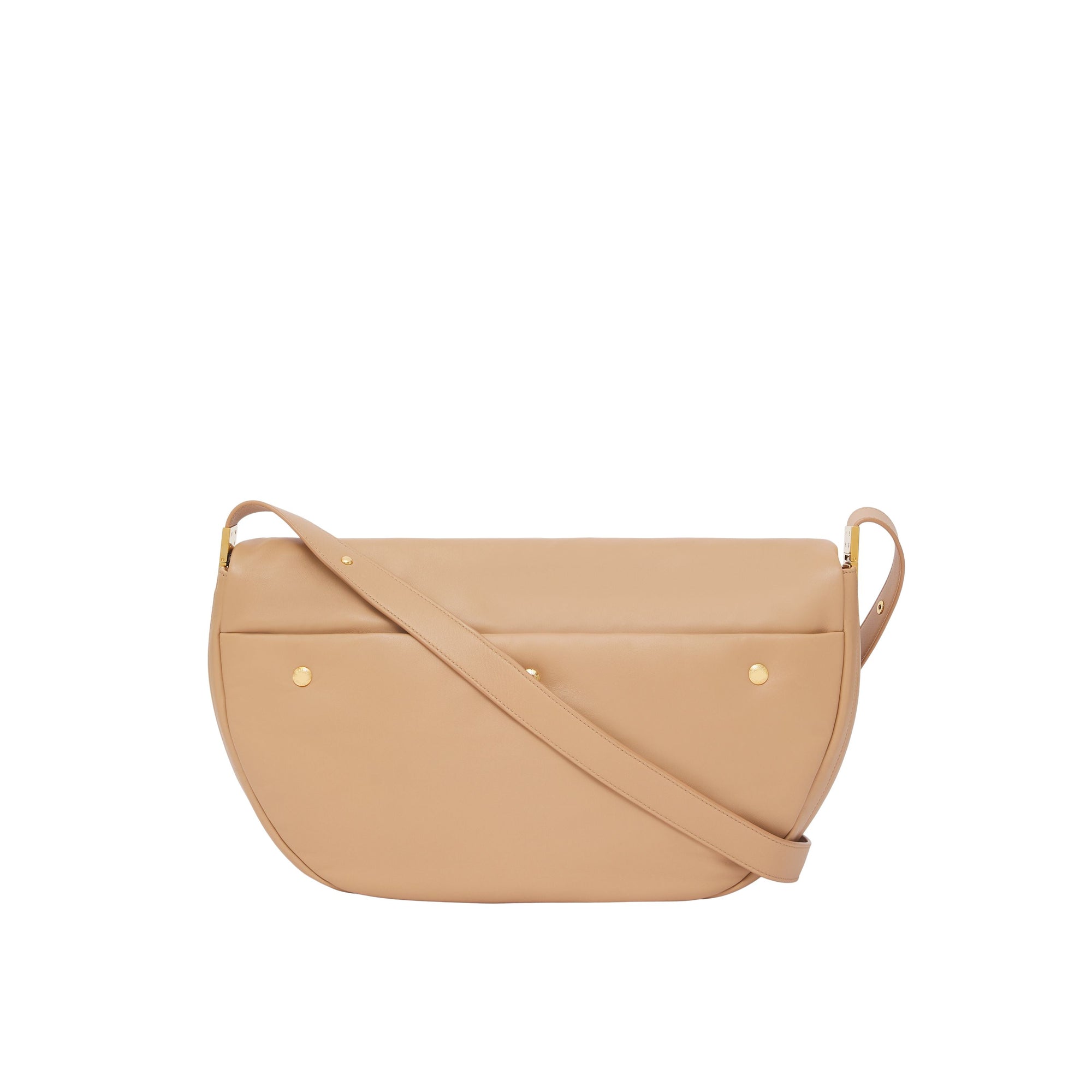 COOL BEIGE Sac Olympia extra-large en cuir d'agneau plongé