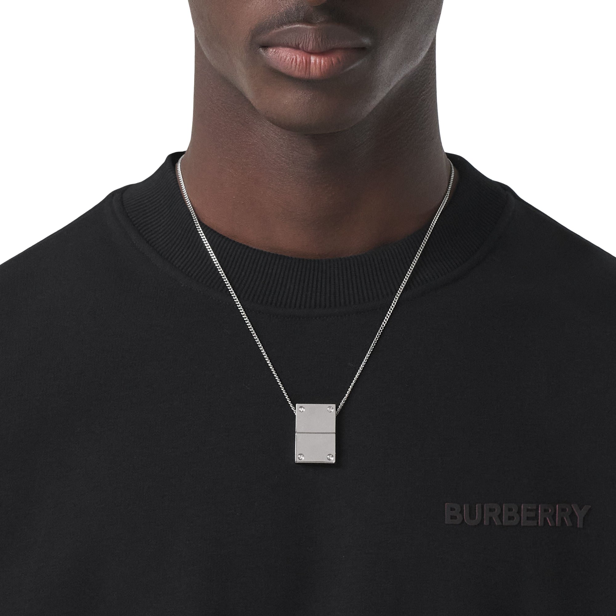PALLADIO Collier avec fermoir plaqué palladium