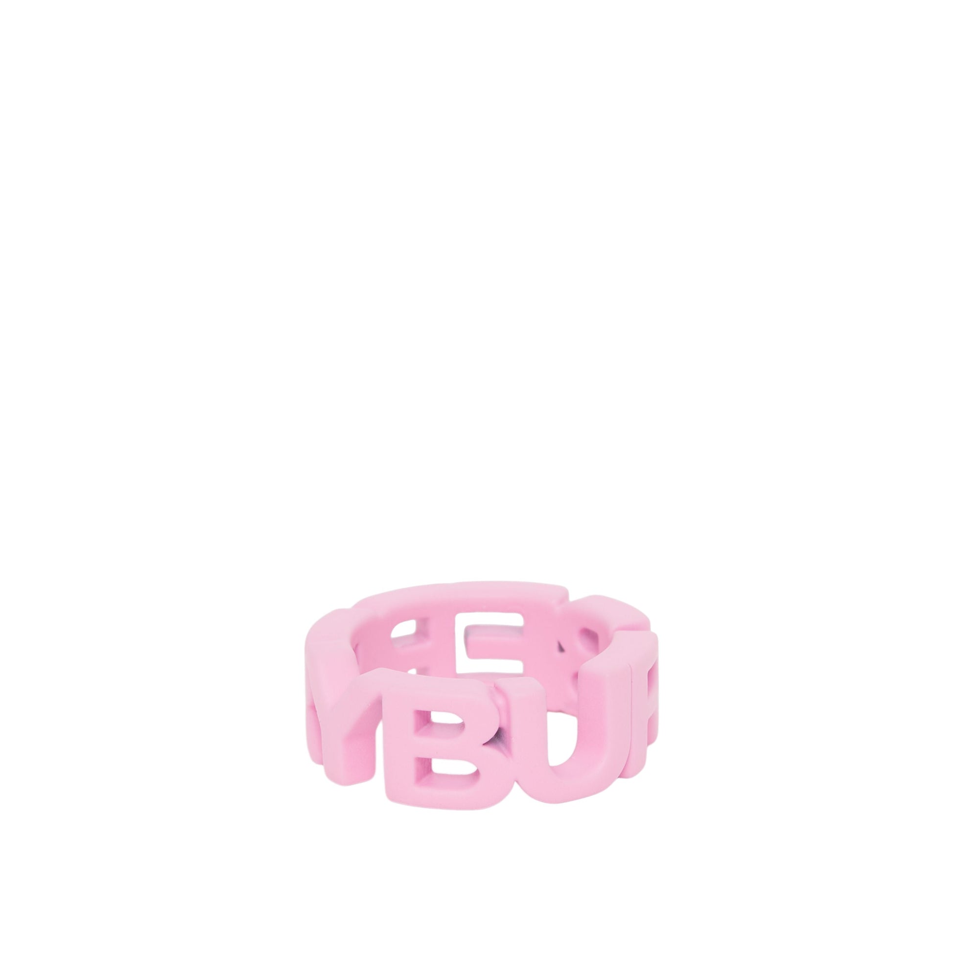PRIMROSE PINK Bague à logo vernie