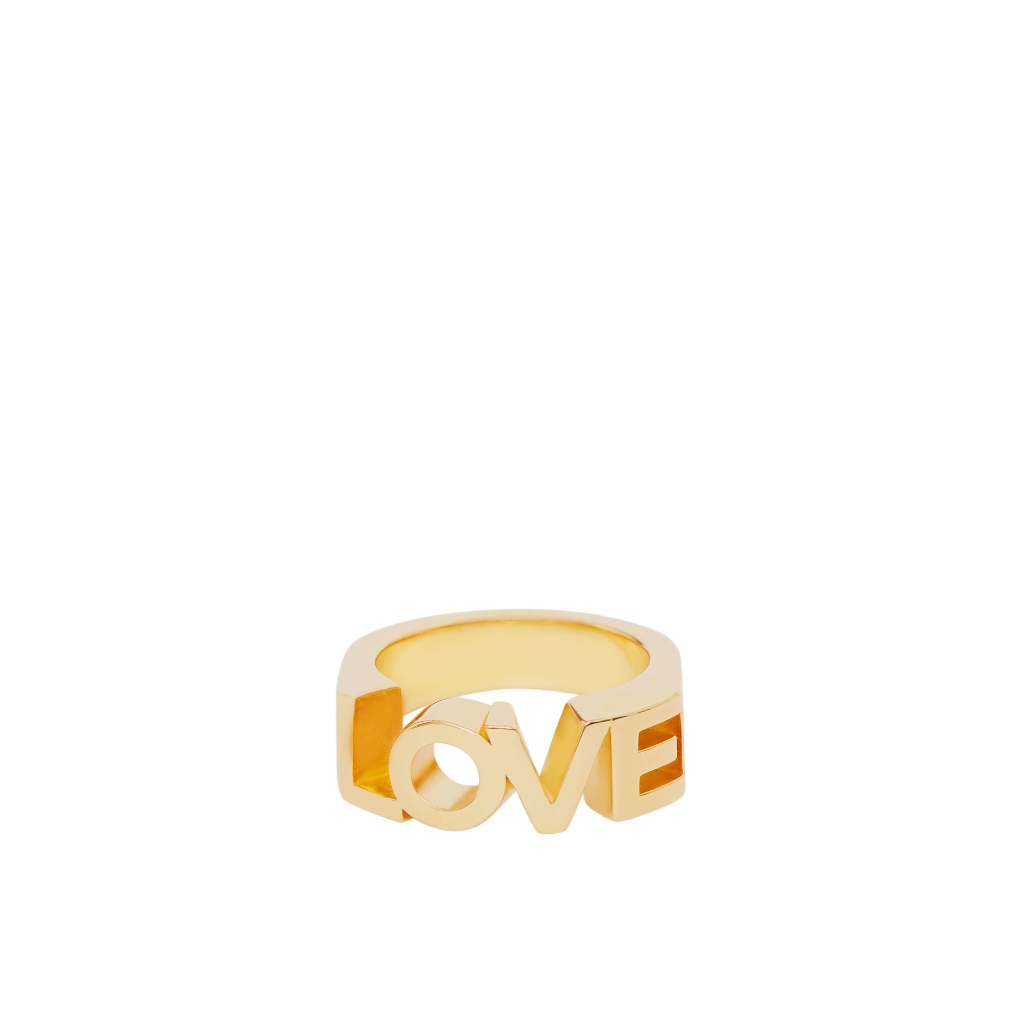 LIGHT GOLD Bague plaquée or avec Love