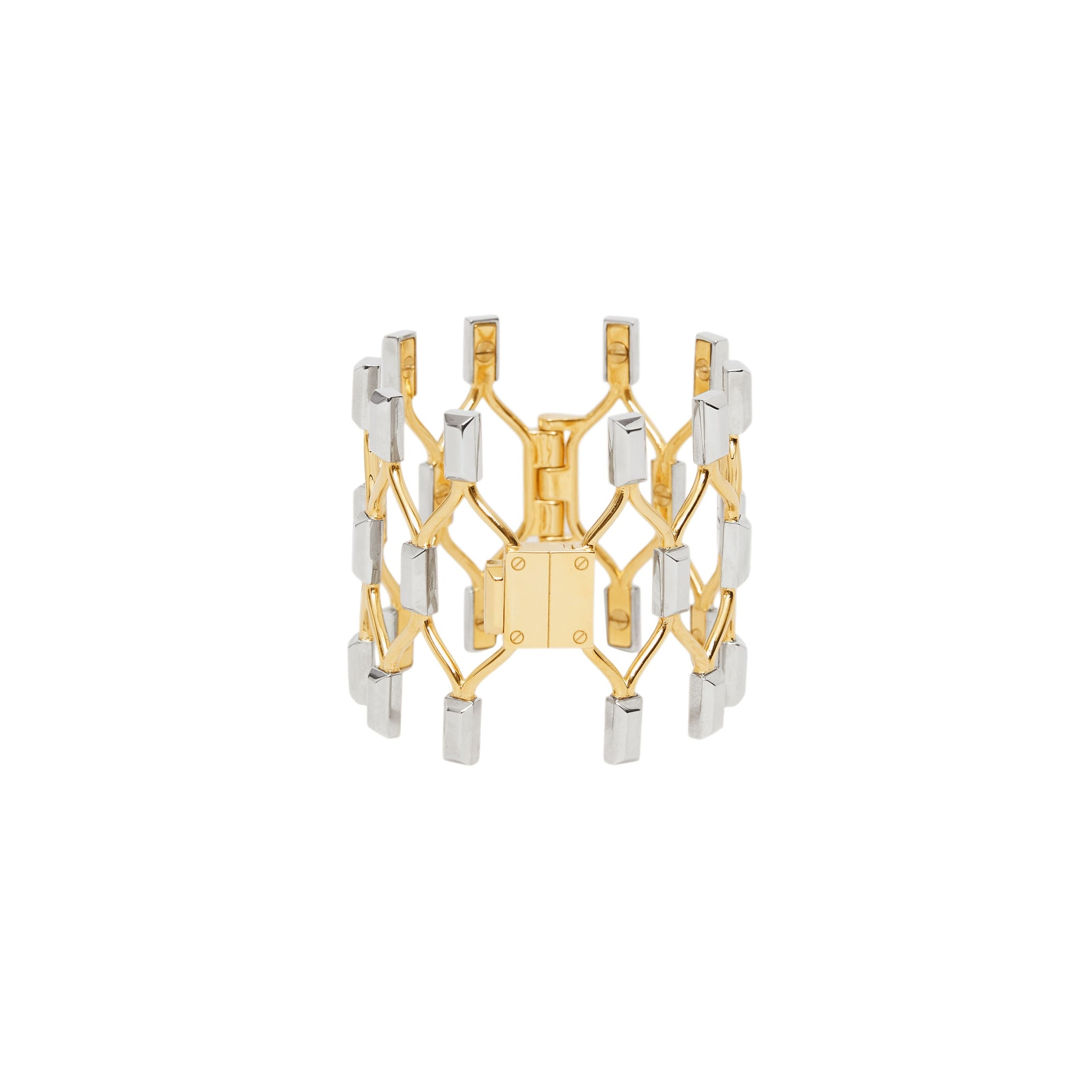 LGOLD-PALLADIO Bracelet filet plaqué or et palladium