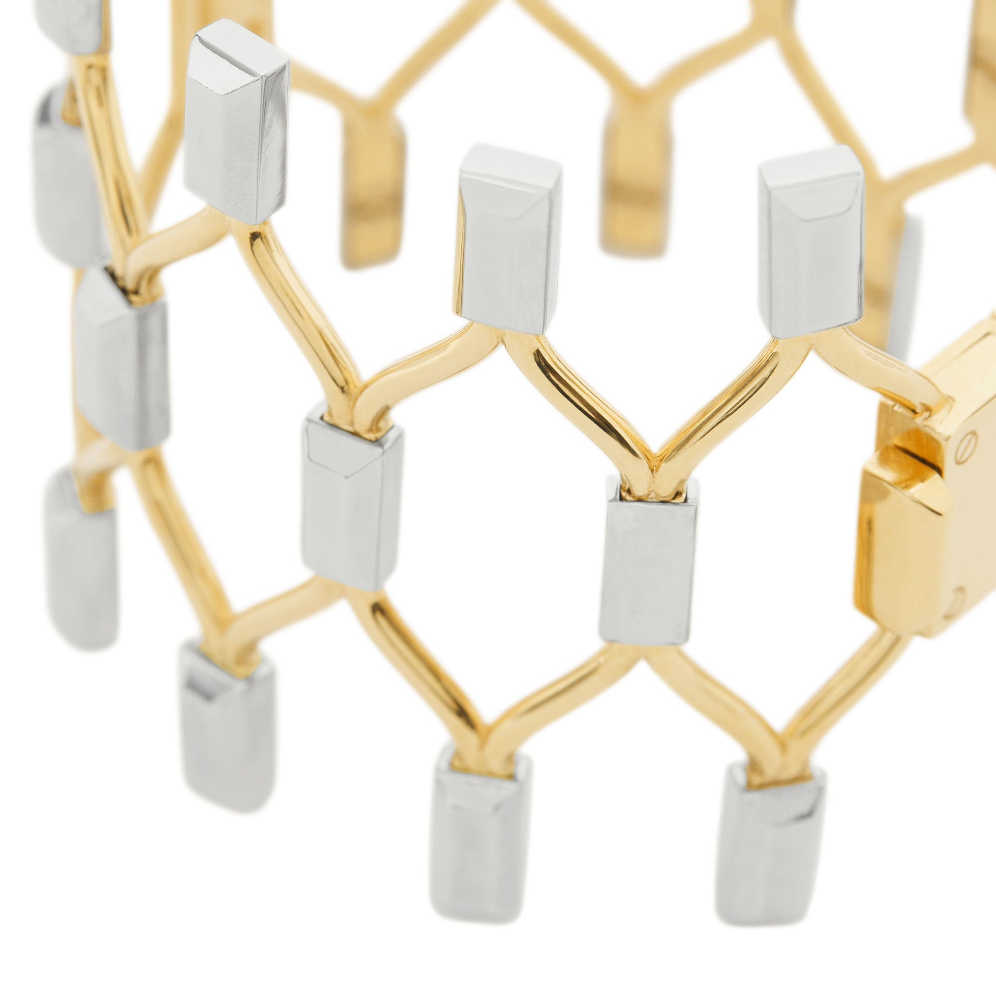 LGOLD-PALLADIO Bracelet filet plaqué or et palladium