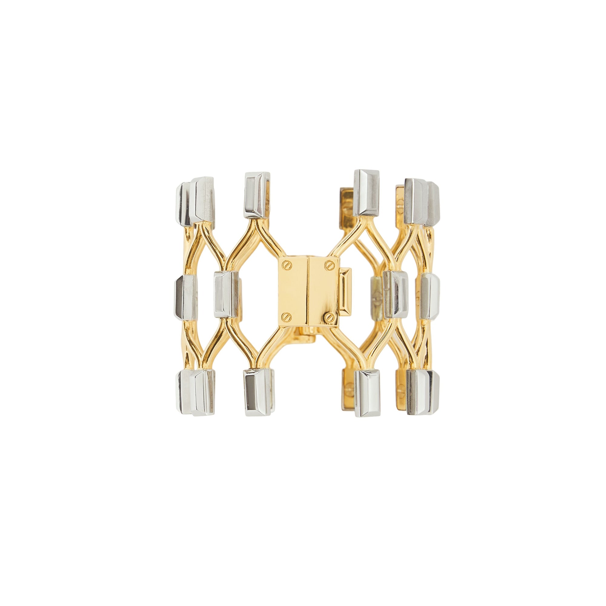 LGOLD-PALLADIO Bracelet filet plaqué or et palladium