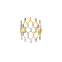 LGOLD-PALLADIO Bracelet filet plaqué or et palladium