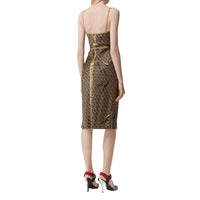 HONEY PFP Robe combinaison en soie Monogram