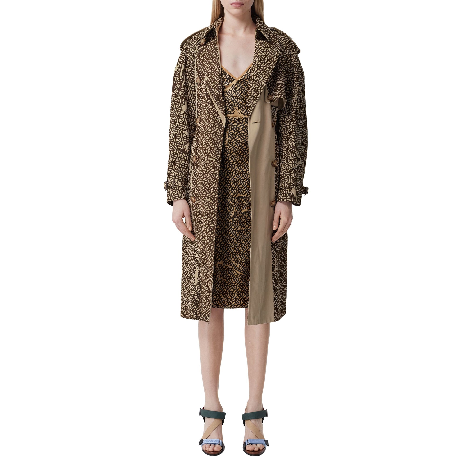 HONEY PFP Robe combinaison en soie Monogram