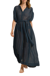 Robe longue Eglantine - Reglisse