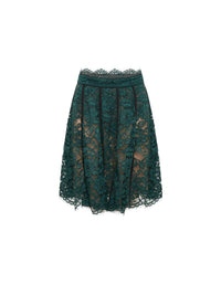 Jupe A.Ferretti en dentelle - Bleu