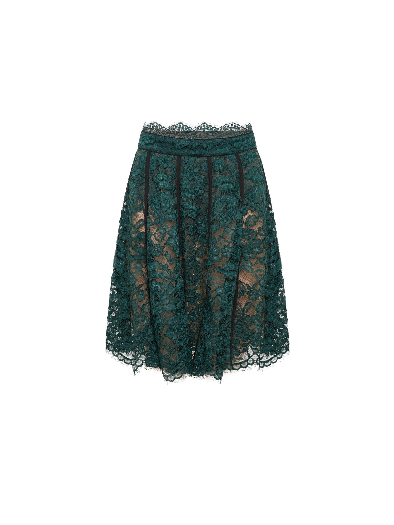 Jupe A.Ferretti en dentelle - Bleu