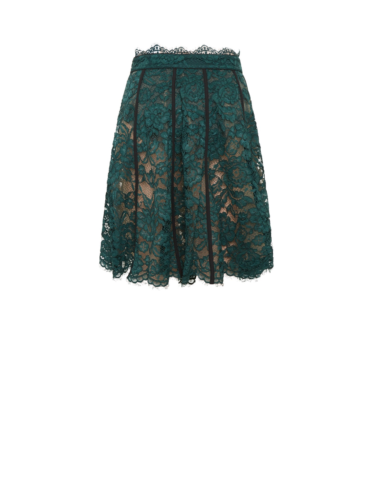Jupe A.Ferretti en dentelle - Bleu