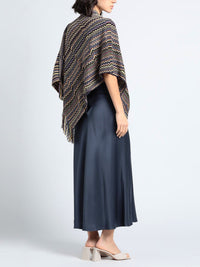 Poncho croisé Missoni en laine - Multicolore foncé