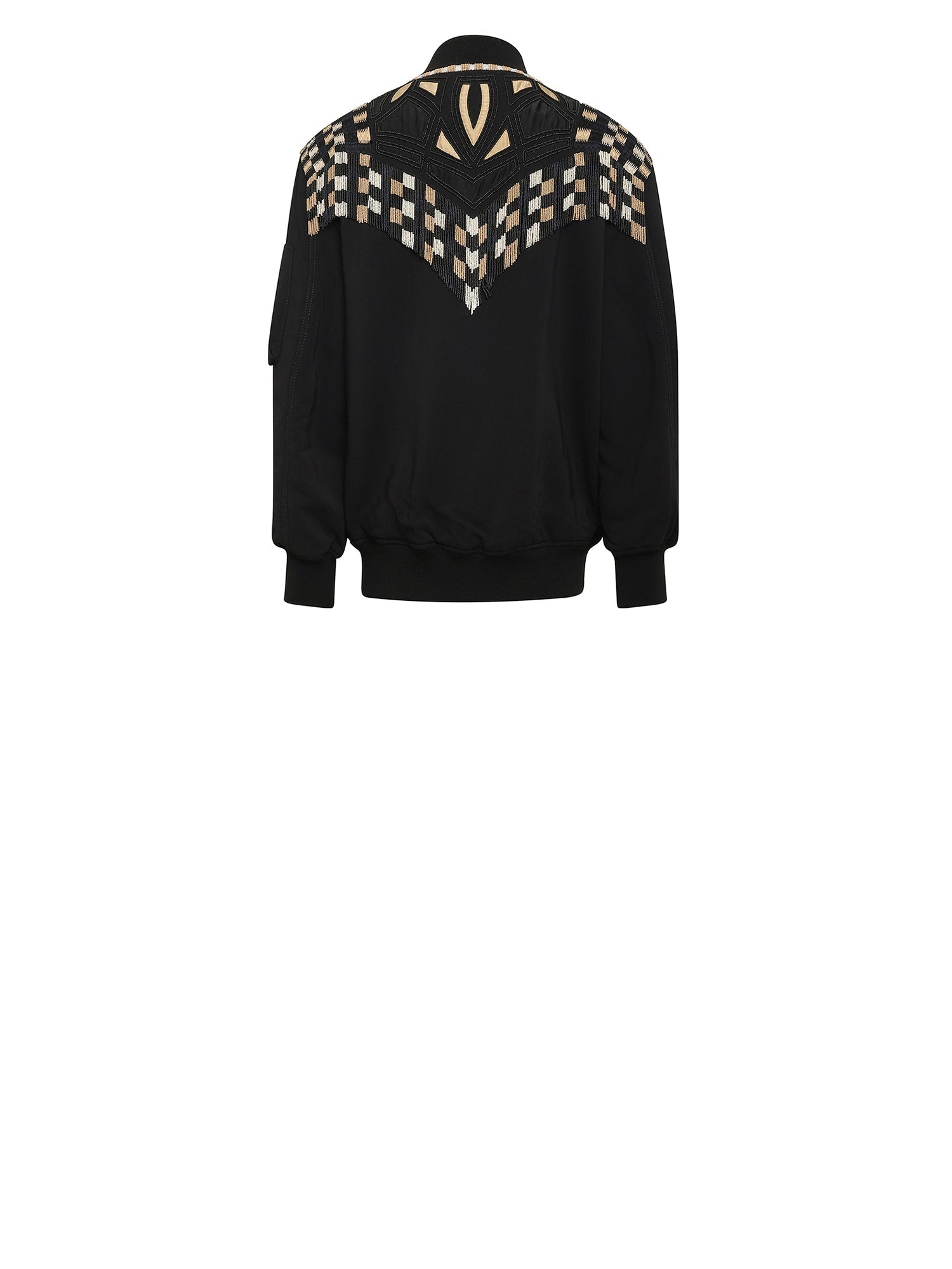 Bomber A.Ferretti zippée à dos imprimé - Noir
