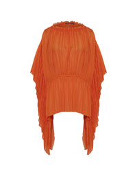 Blouse A.Ferretti plissée - Orange