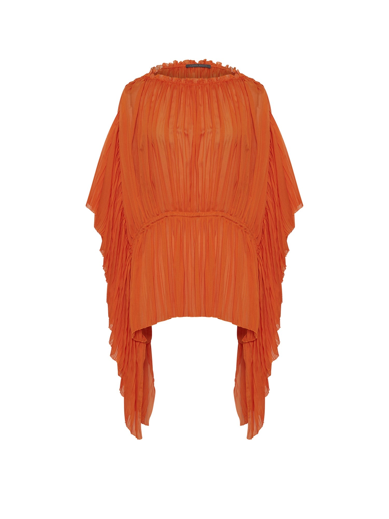 Blouse A.Ferretti plissée - Orange