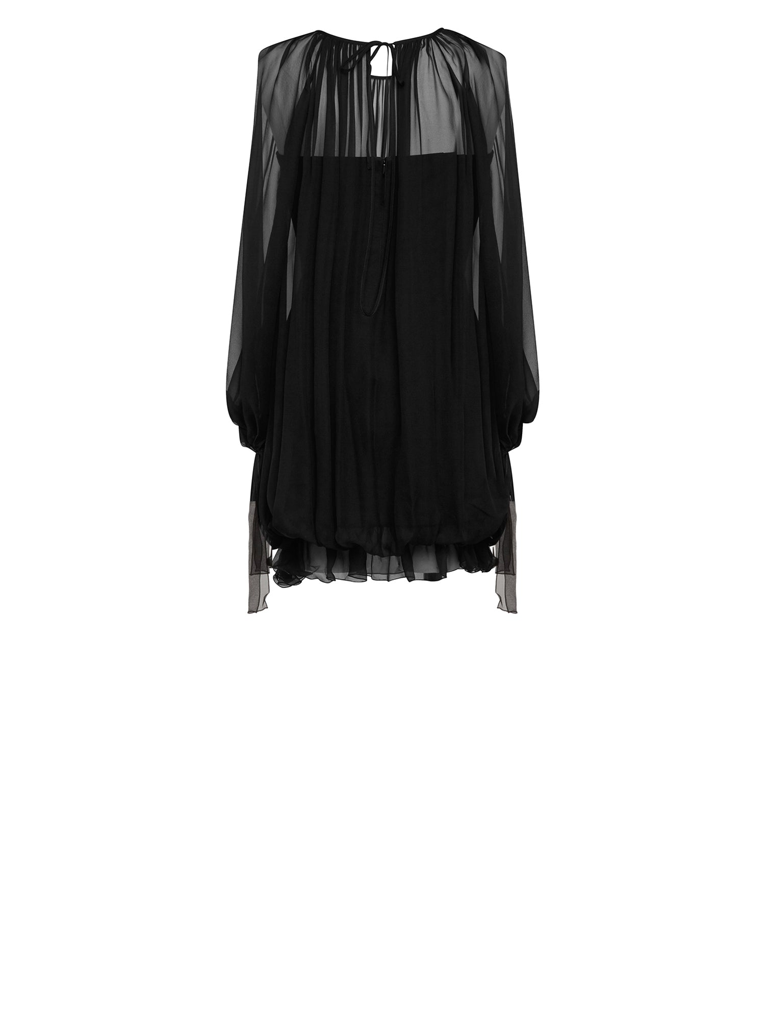 Robe courte A.Ferretti en soie - Noir