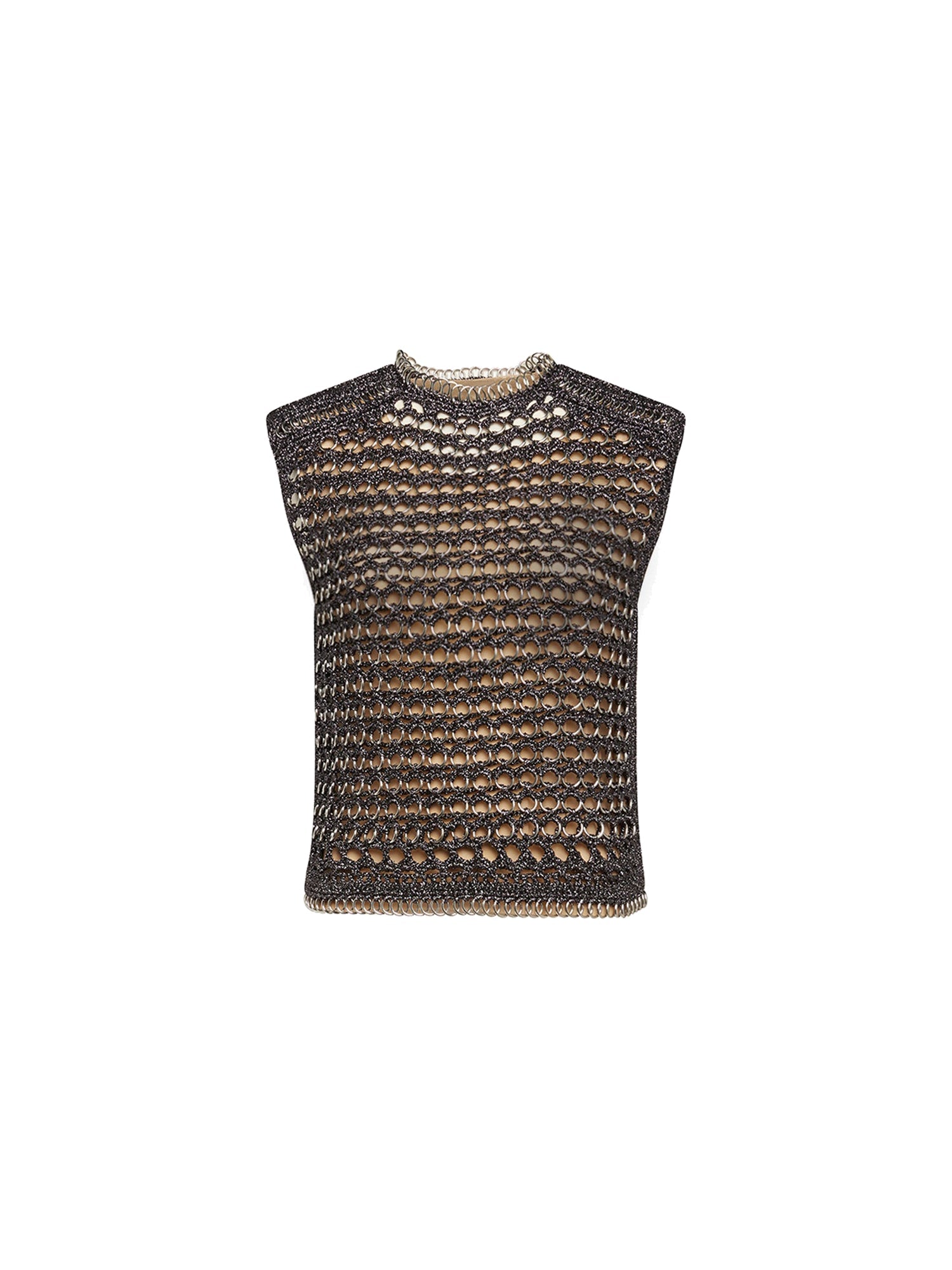 Top A.Ferretti en lurex - Argent