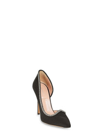 Escarpins A.Ferretti à talons hauts et détails strass - Noir