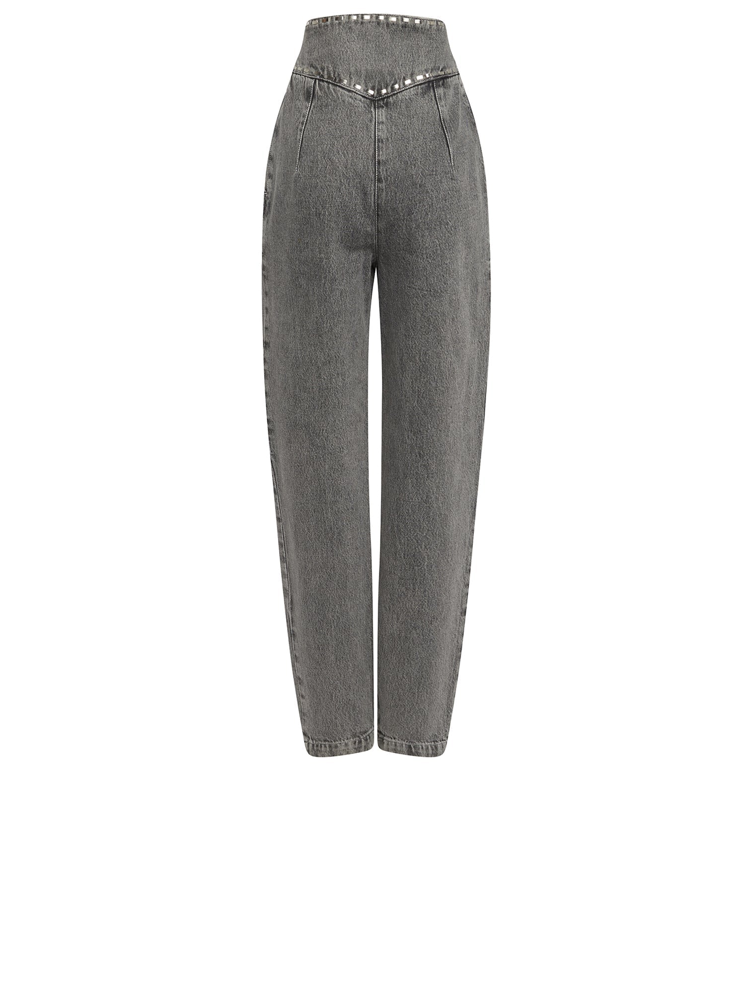 Jean A.Ferretti taille haute à appliques - Gris