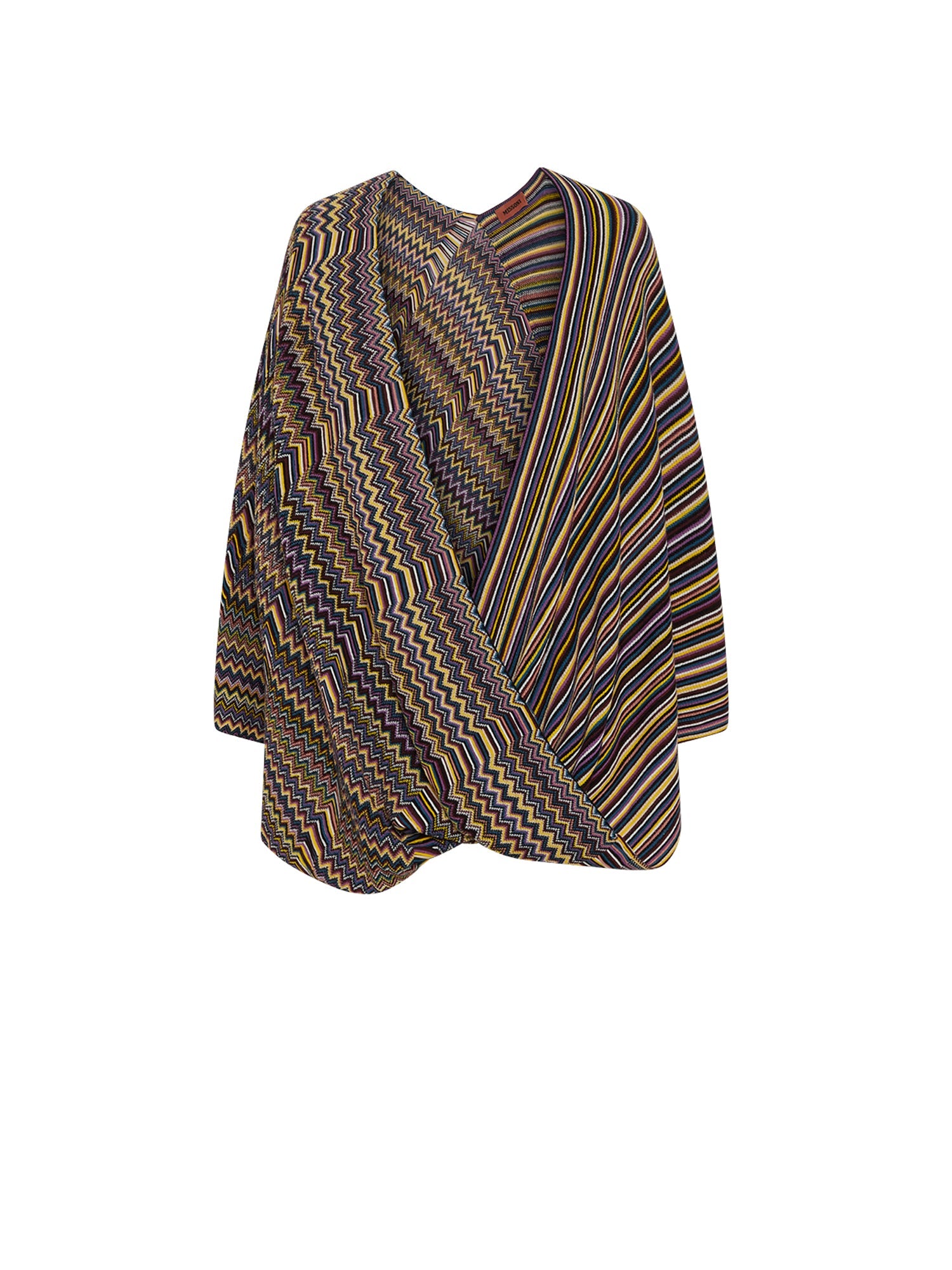 Poncho croisé Missoni en laine - Multicolore foncé