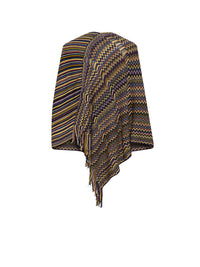 Poncho croisé Missoni en laine - Multicolore foncé