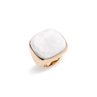 Bague Victoria en Or Rose 18K & Cacholong