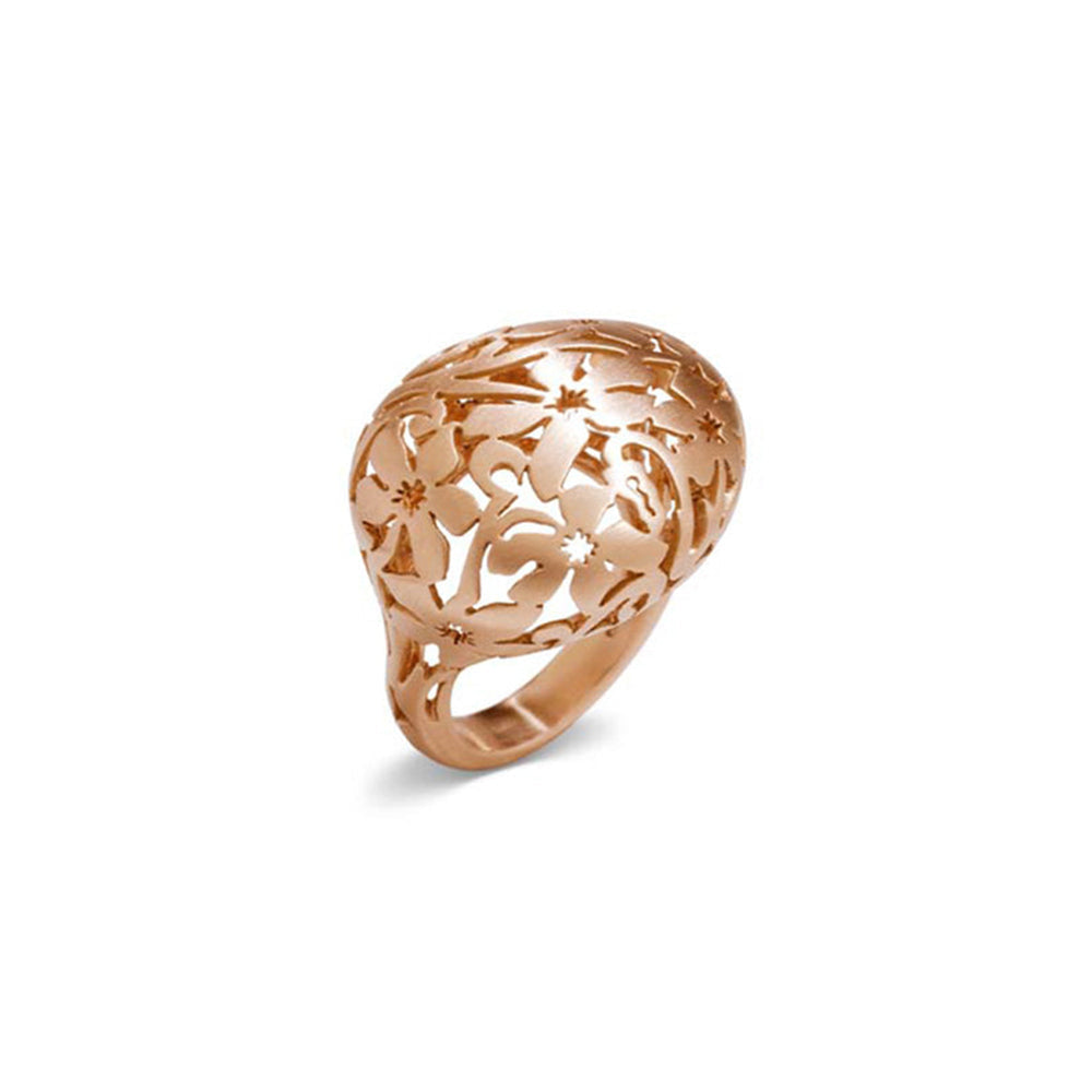 Bague Arabesque en Or Rose 18K