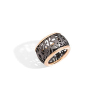 Bague Arabesque en Or Rose 18K & Titane