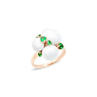 Bague Capri Ceramica en Or Rose 18K & Grenat tsavorite et Céramique