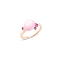 Bague Capri Ceramica en Or Rose 18K & Rubis et Céramique