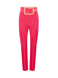 Pantalon E.Franchi ceinturé - Rose
